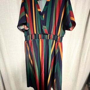 Colorful Striped Dress